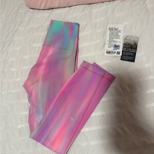 lululemon wunder train 25” psychedelic wash multi